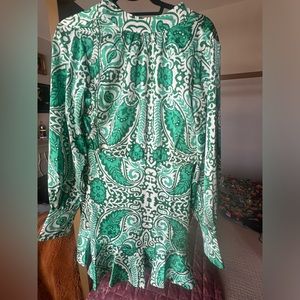 Green Paisley Dress